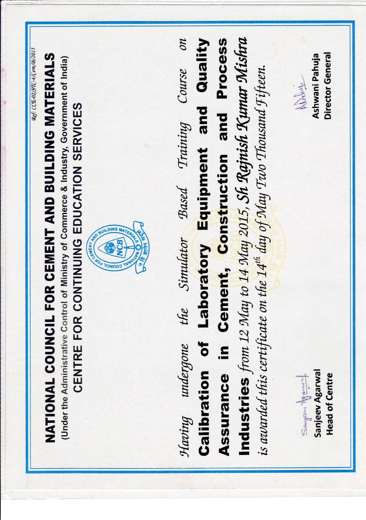 Rajnish Mishra Training Certificate – Page 6